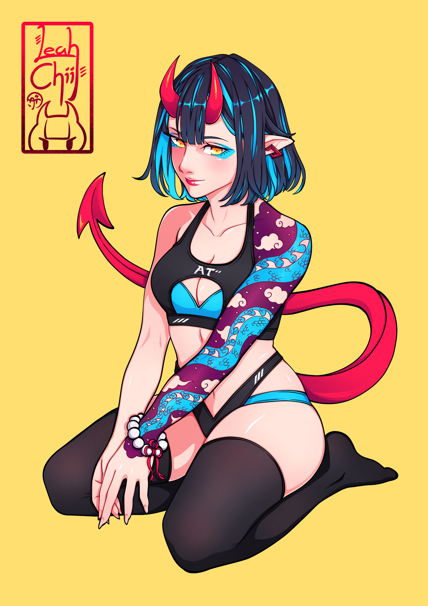 Lil Oni Leah A4 Print