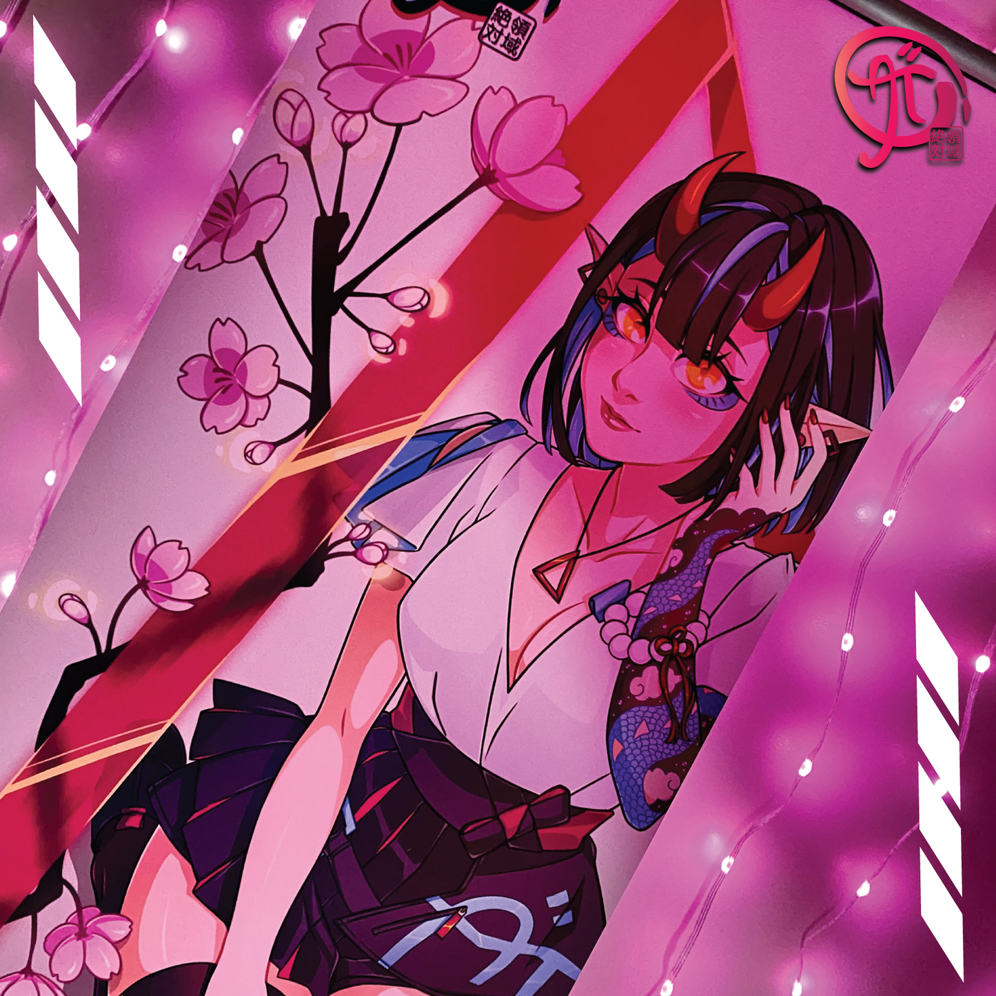 Sakura Oni Wall Scroll