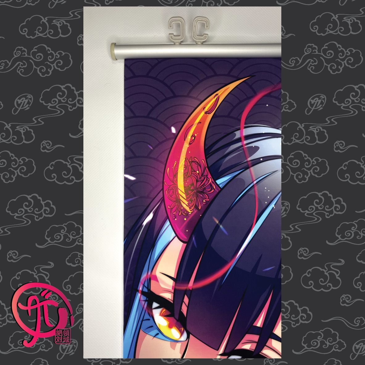 Oni Horns Wall Scroll